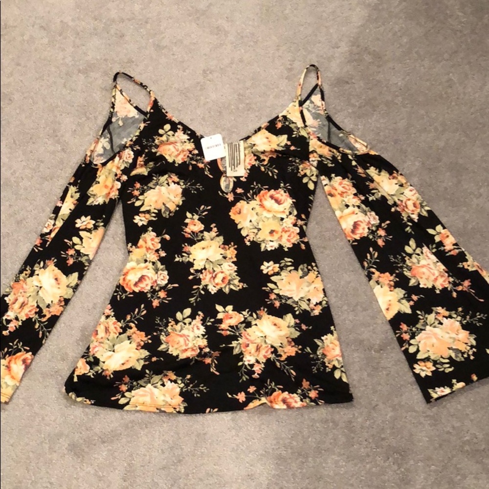 Free people cold shoulder mini dress.